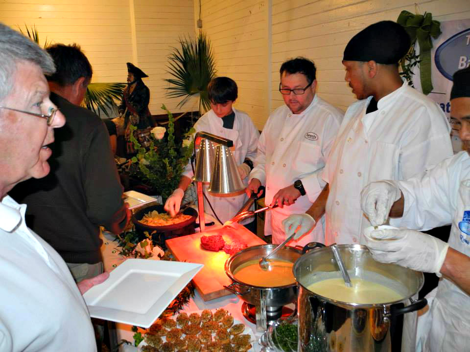 Local chefs serve guests at the annual Forgotten Coast Chefs Sampler.