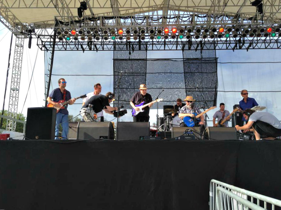 Daytime band performance at Tampa Bay Blues Festival