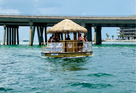 Set sail on a tiki hut, one of the more fun beach activities on our list for adults.