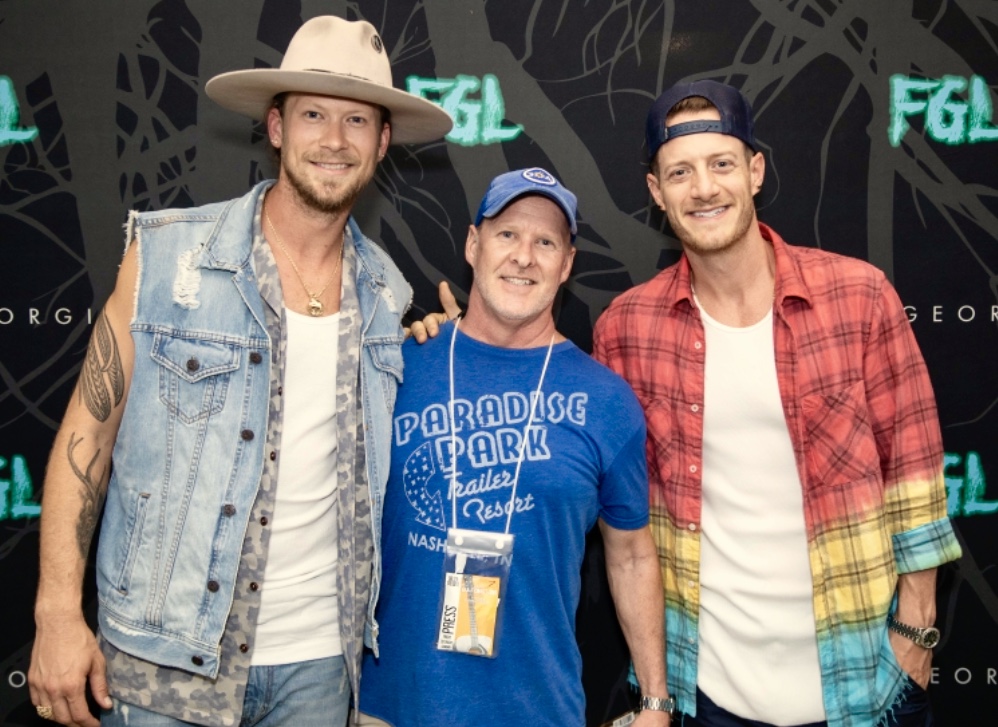BeachGuide’s Will Estell with Brian Kelley and Tyler Hubbard of Florida Georgia Line
