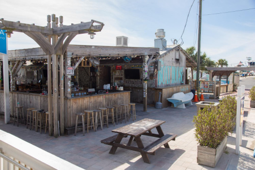 The Boathouse bar and restaurant on Destin Harbor, an iconic bar on the Gulf Coast..