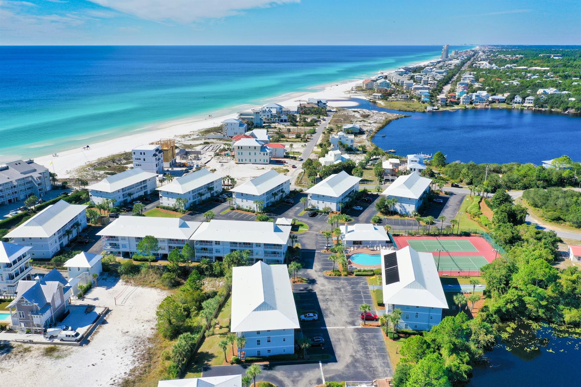 Eastern Lake, one of the Coastal Dune lakes located at Beachside Villas on 30a